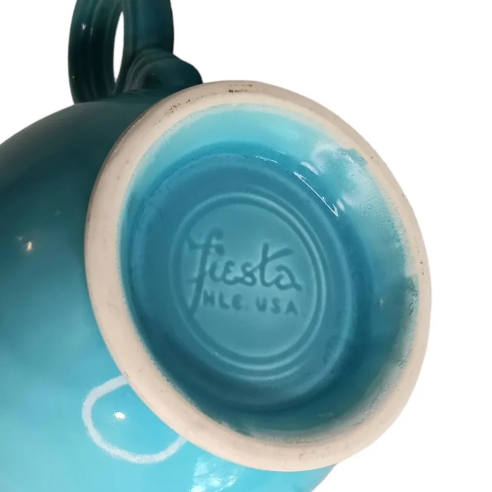 Vintage Fiesta Turquoise Teapot Original HLC No Lid
